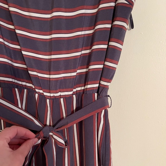 Express Strapless Jumpsuit One Piece Pantsuit Striped - Picture 4 of 7